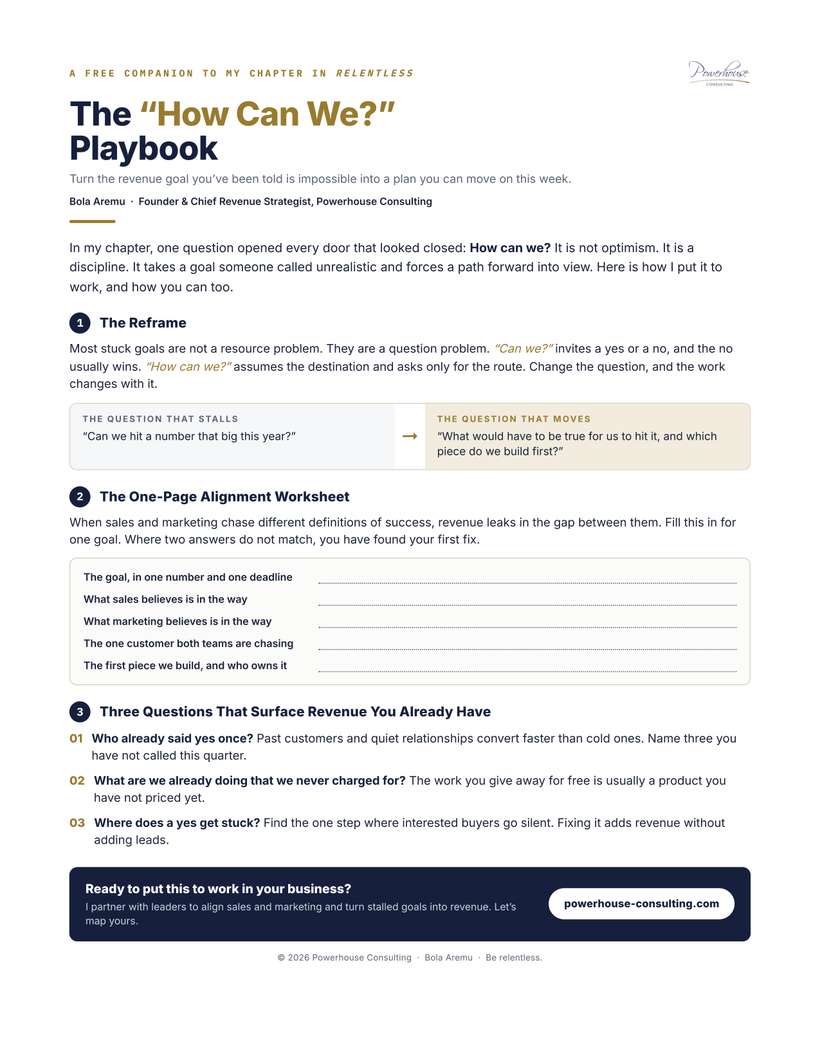 The How Can We Playbook cover